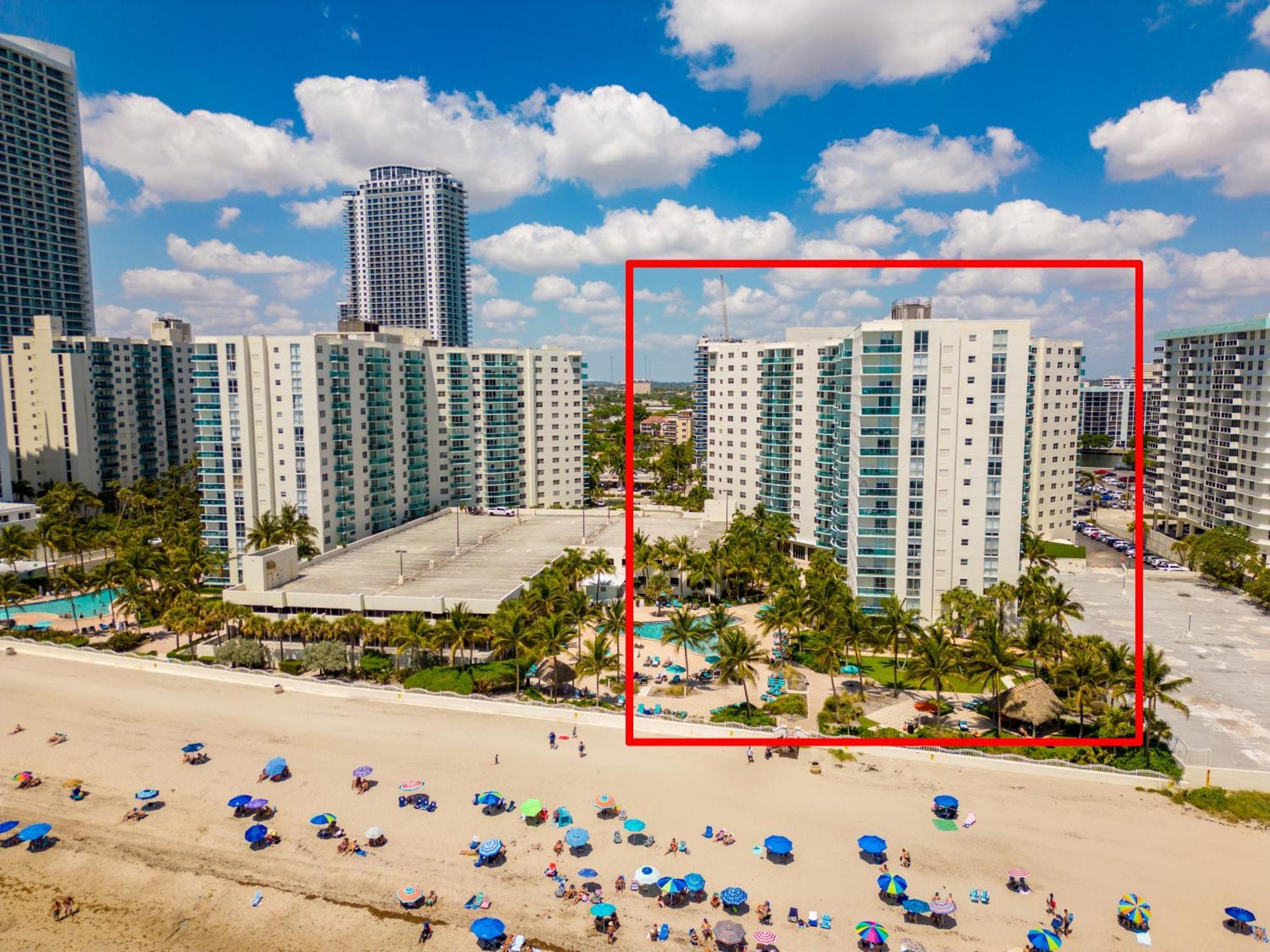 Modern 1 Bdr Oceanview With Direct Beach Access! Hollywood Bagian luar foto