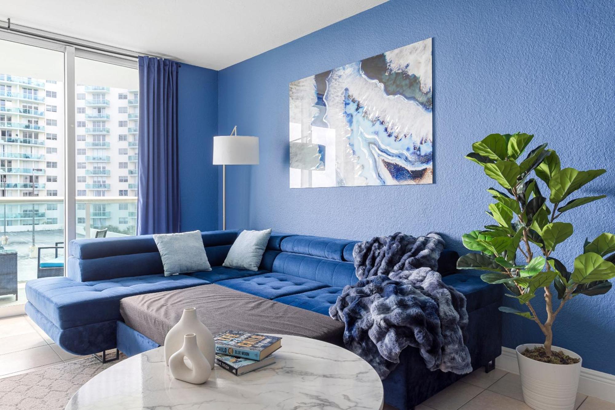 Modern 1 Bdr Oceanview With Direct Beach Access! Hollywood Bagian luar foto