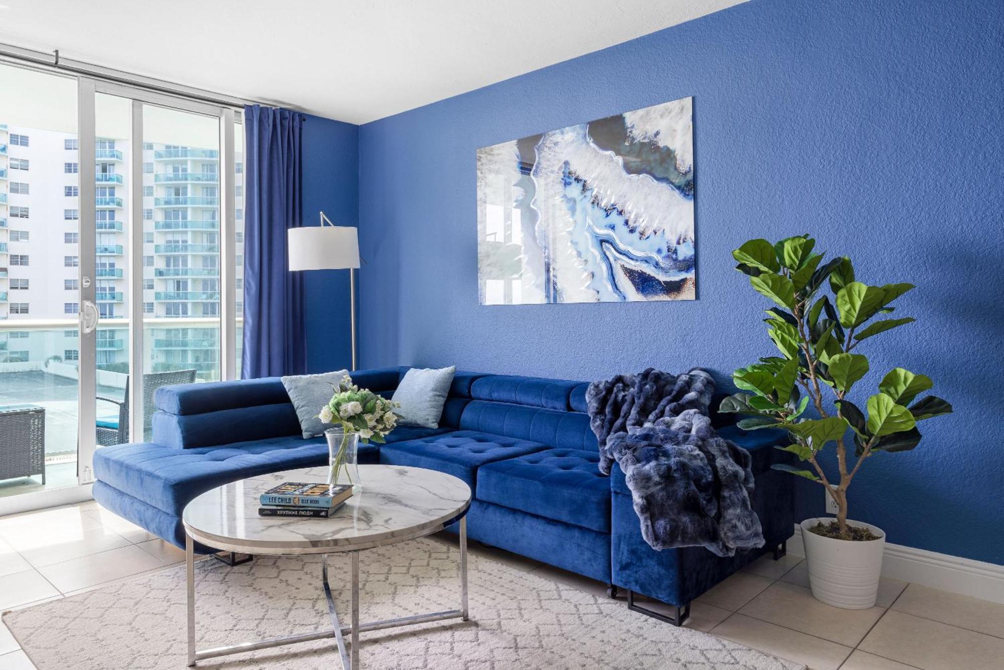 Modern 1 Bdr Oceanview With Direct Beach Access! Hollywood Bagian luar foto